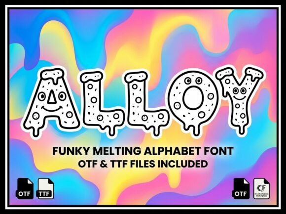Alloy: A Psychedelic Display Typeface with Editorial Soul