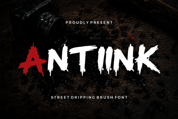 Antiink: A Raw, Graffiti-Inspired Display Font for Bold Digital Branding