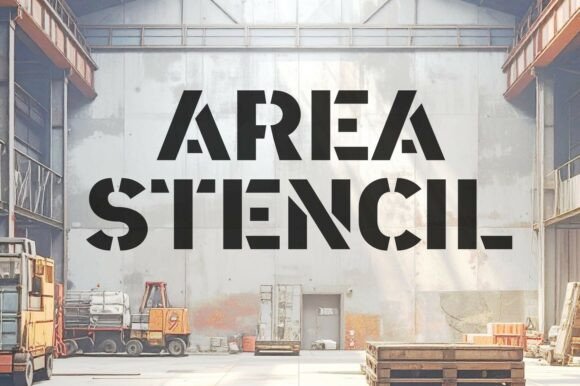 Area Stencil: A Bold, Gritty Display Font That Earns Its Place
