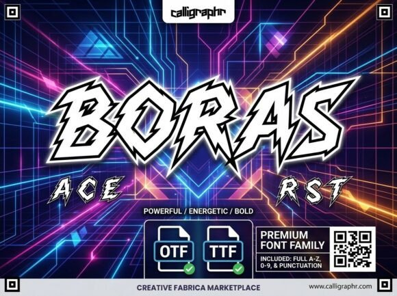 Boras: A Bold Display Font for Digital Brand Moments