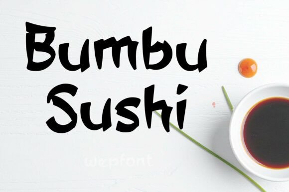 Bumbu Sushi: A Handcrafted Display Typeface With Soul