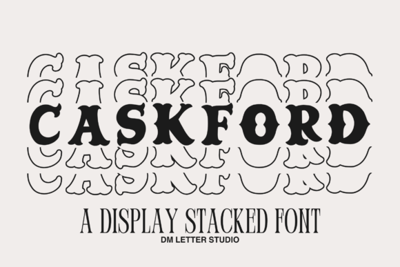 Caskford Stacked: A Display Font with Western Soul and Editorial Warmth