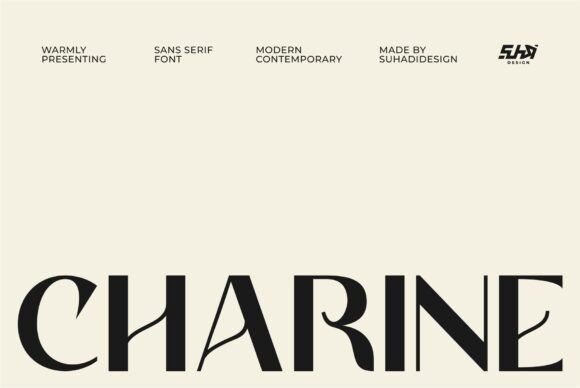 Charine: A Display Font with Sculptural Elegance