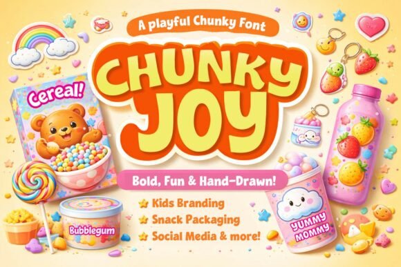 Chunky Joy Font: Bold, Friendly Display Type for Scroll-Stopping Campaigns