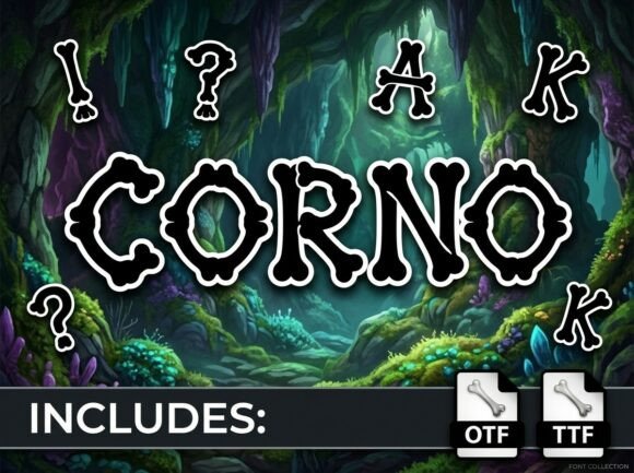Corno: A Skeletal Display Typeface with Soul