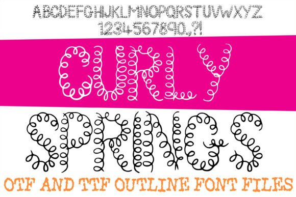 Curly Springs: A Playful Display Typeface for Editorial Energy