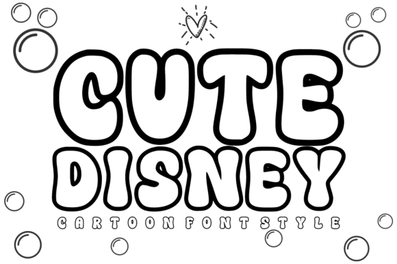 Cute Disney: A Whimsical Display Font for Digital Magic