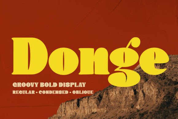 Donge: A Retro Display Font That Commands Attention