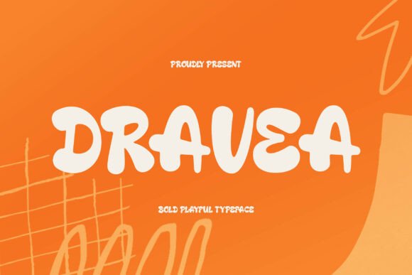 Dravea: A Playful Display Font for Handmade Labels & Printables