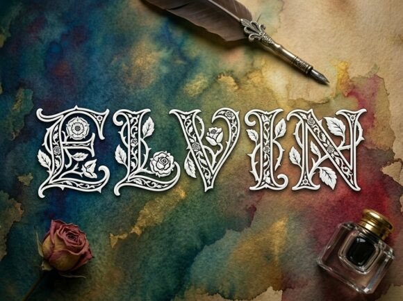 Elvin: A Standout Display Font for Digital Branding