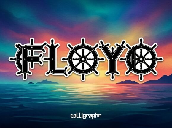 Floyd: A Nautical Display Typeface with Editorial Warmth