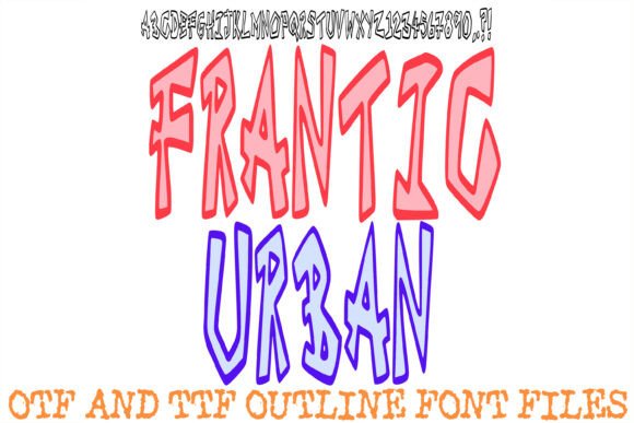 Frantic Urban: A Display Font That Sparks Energy