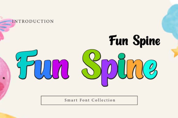 Fun Spine: A Playful Display Font for Handmade Labels & Printables