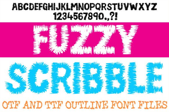 Fuzzy Scribble: A Display Font That Grabs Attention—Not Just Pixels