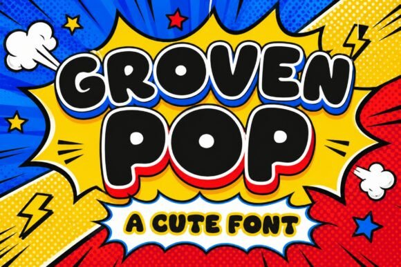 Grooven Pop: A Playful Display Font for Handmade Brands