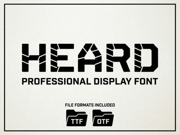 Heard: A Display Font That Speaks Volumes on Your Handmade Goods