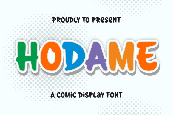 Hodame: A Display Typeface That Sparks Joy