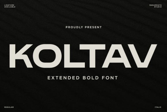 Koltav: A Bold Display Font That Builds Brand Trust