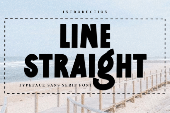 Line Straight: A Festive Display Font That Makes Campaigns Instantly Recognizable