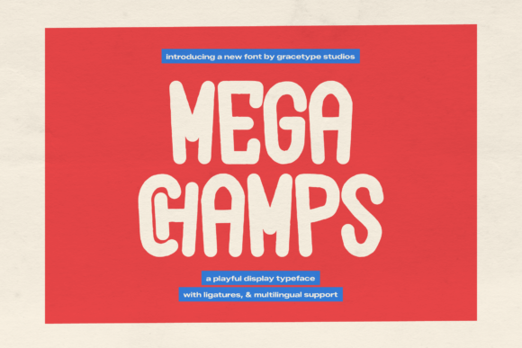 Mega Champs: A Bold Display Font for Small Business Branding