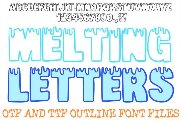 Melting Letters: A Bold Display Typeface for Digital Impact