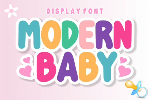 Modern Baby Font: A Bubbly Display Typeface for Creators