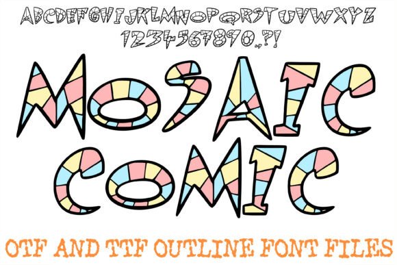 Mosaic Comic: A Bold, Playful Display Font
