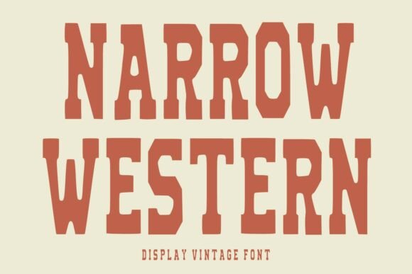 Narrow Western: A Bold Display Font for Digital Brand Impact