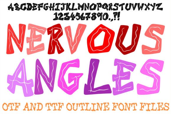 Nervous Angles Font: A Bold Display Typeface for Standout Branding