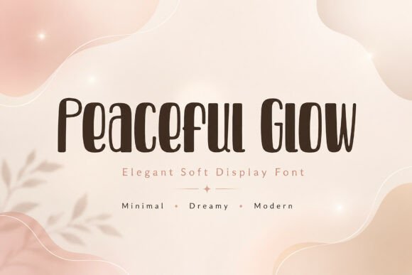 Peaceful Glow: A Display Font That Calms Your Brand