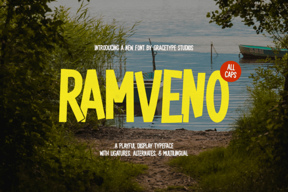 Ramveno: A Spirited Display Font for Editorial Storytelling