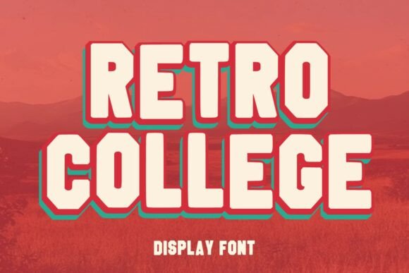 Retro Collage: A Display Font with Warm, Confident Presence