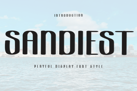 Sandiest: A Bold Display Font for Handmade Labels & Printables