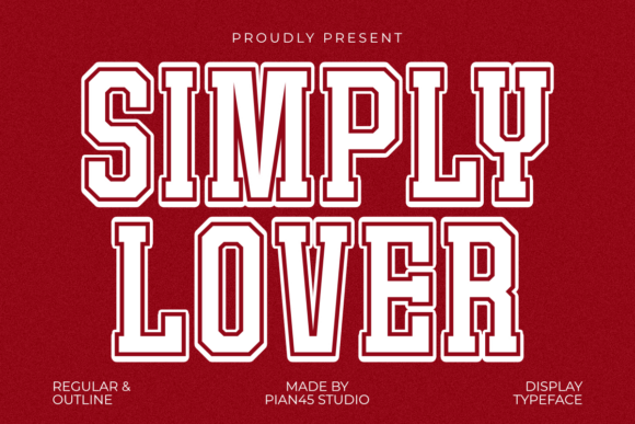 Simply Lover: A Romantic Display Typeface for Modern Web Design