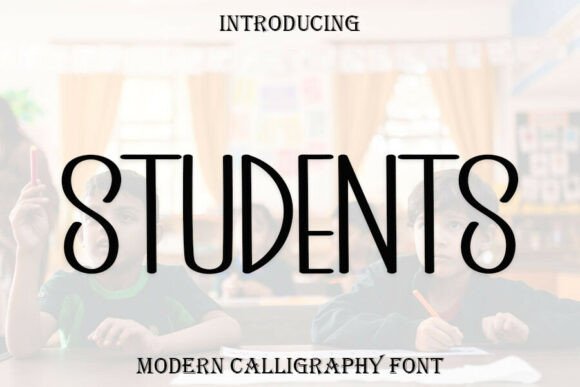 Students: A Tall, Creative Font for Modern Branding