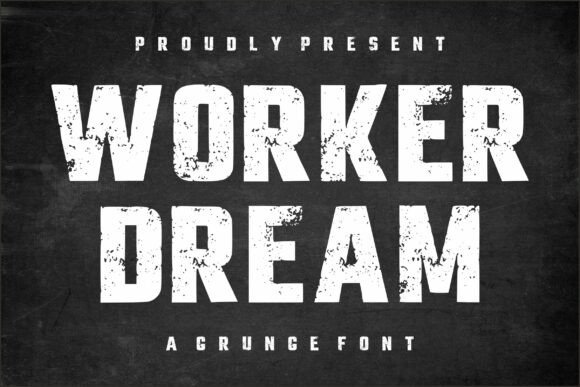 Worker Dream: A Bold Display Font for Digital Brand Impact
