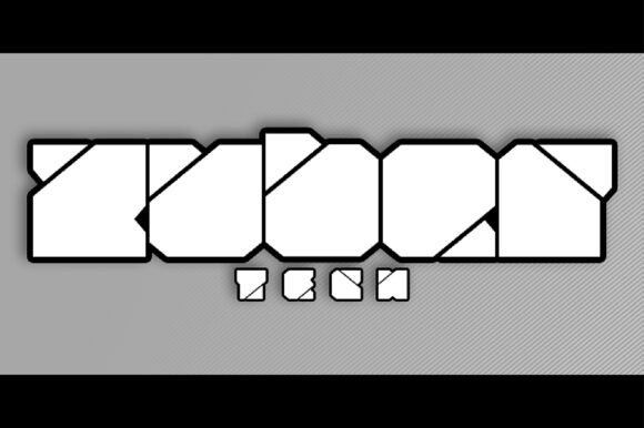 Zuber Tech: A Futuristic Display Font for Digital Design